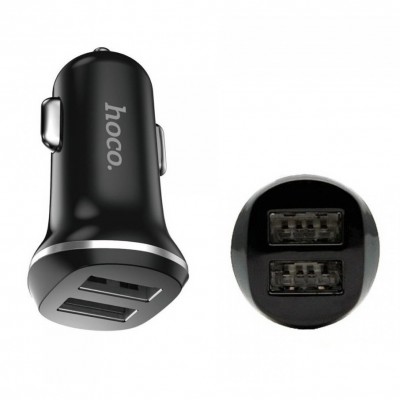 Автомобильное зарядное устройство Hoco Z1 (2USB 2.1A) Black