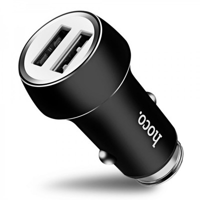 Автомобильное зарядное устройство Hoco Z7 Kingkong (2USB 2.4A) Black