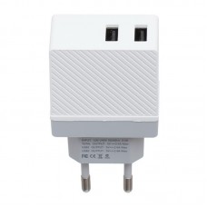 Сетевое зарядное устройство Hoco C23A HAOKE (2USB 2.4А) White 