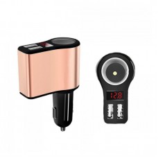 Автомобильное зарядное устройство Hoco Z10 (2USB 2.1А LCD) Black