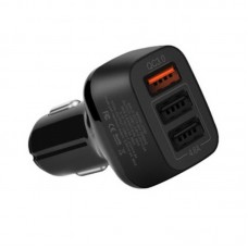 Автомобильное зарядное устройство Hoco Z15B QC3.0 (3USB 4.8А) Black