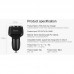 Автомобильное зарядное устройство Hoco Z15A QC3.0 (2USB+Type-C 4.8А) Black