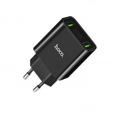 Сетевое зарядное устройство Hoco C25A (2USB 2.2A) Black