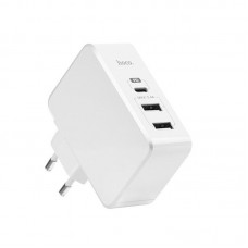 Сетевое зарядное устройство Hoco C32A Xpress PD (3USB 2.4A) White