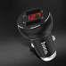 Автомобильное зарядное устройство Hoco Z22 with display (2USB 3.1A) Black