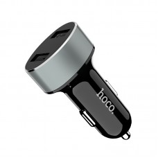 Автомобильное зарядное устройство Hoco Z26 (2USB 2.1A) Metal Gray