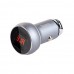 Автомобильное зарядное устройство Hoco Z22 with display (2USB 3.1A) White
