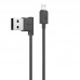 Кабель Hoco L Shape Lightning Round 1.2M UPL11 Black