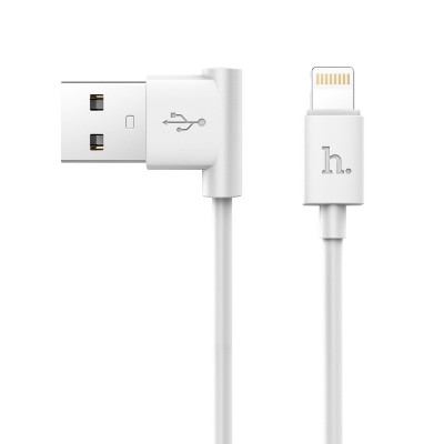 Кабель Hoco L Shape Lightning Round 1.2M UPL11 White