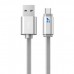 Кабель Hoco Metal Jelly Knitted Lightning UPL12 Silver (1.2m)