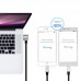 Кабель 2in1 Hoco U18 Golden hat multi-functional Micro+Lightning Black