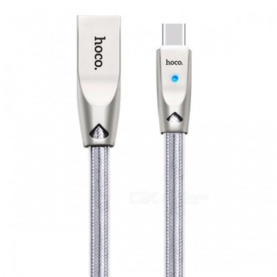 Кабель Hoco U9 Zinc Alloy Jelly knitted micro-USB (Silver) 1.2 м Silver