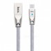 Кабель Hoco U9 Zinc Alloy Jelly knitted micro-USB (Silver) 1.2 м Silver