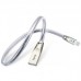 Кабель Hoco U9 Zinc Alloy Jelly knitted micro-USB (Silver) 1.2 м Silver