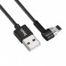 Кабель USB Type-C Hoco U20 Magnetic Absorption L Shape 1m Black