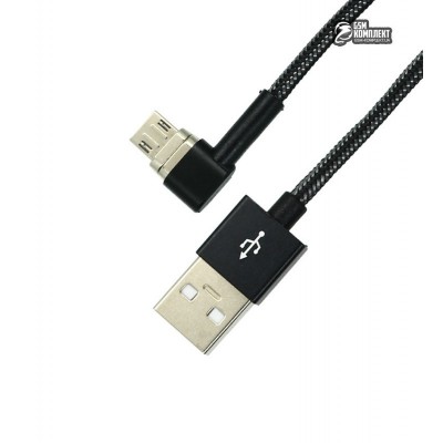 Кабель Micro-USB Hoco U20 L shape magnetic 1 м Black