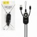 Кабель с шнурком Hoco U21 Mobile phone strap Lightning Black