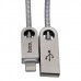 Кабель USB Hoco U8 Lightning Zinc Alloy Metal 1m Silver