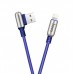 Кабель Hoco U17 USB Lightning Capsule 2M Blue