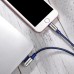 Кабель Hoco U17 USB Lightning Capsule 2M Blue