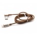 Кабель Hoco U17 USB Lightning Capsule 2M Coffe 