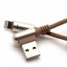 Кабель Hoco U17 USB Lightning Capsule 2M Coffe 