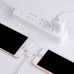 Кабель 2in1 Hoco X12 One Pull Two L Shape Magnetic Absorption  Lightning+Micro White