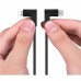 Кабель 2in1 Hoco X12 One Pull Two L Shape Magnetic Absorption  Lightning+Micro Black
