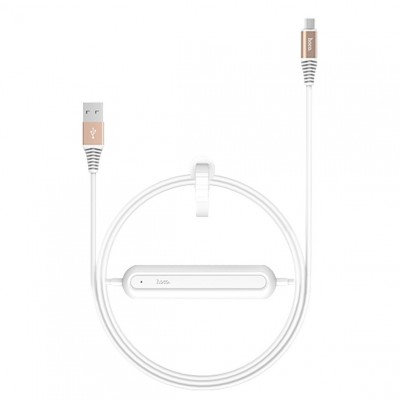 Кабель USB Type-C Hoco U22 U Bei Power Bank 2000mAh 1.2m White