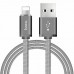 Кабель USB Hoco U5 Lightning Full-Metal 1.2m Tarnish