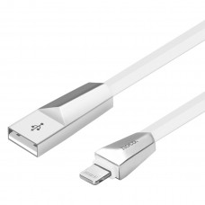 Кабель USB Lightning Hoco X4 Zinc Alloy Rhombic 1.2m White