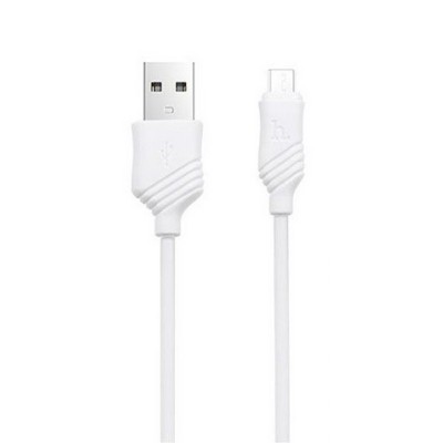 Кабель USB Micro Hoco X6 Khaki 1m White