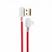 Кабель USB Hoco X19 Enjoy Lightning iPhone Red+White
