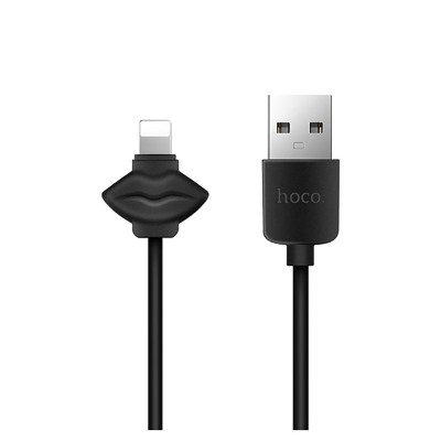 Кабель USB Hoco X17 Showy Lightning iPhone Black