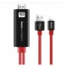 Кабель Hoco UA4 Apple HDMI cable adapter Black+Red
