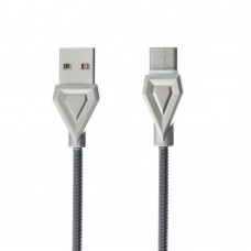Кабель USB Micro Hoco U25 Golden Armor 1m Metal Gray