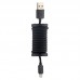 Кабель Hoco U12 USB Lightning Silica Assemble Black