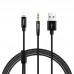 Кабель Hoco UPA09 Tuneful Series Lightning Digital Audio Charging Black