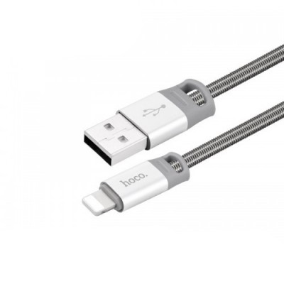 Кабель Hoco U27 Golden Sheild microUSB-USB Gray