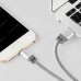 Кабель Hoco U27 Golden Sheild microUSB-USB Gray