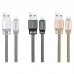Кабель Hoco U27 Golden Sheild microUSB-USB Gray