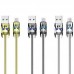 Кабель Hoco U30 USB LIGHTNING Shadow Knight 1.2m Metal Gray