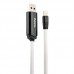 Кабель Hoco U29 Led Displayed Lightning-USB 1m White