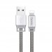 Кабель Hoco U27 Golden Sheild Type-C-USB SteelGray