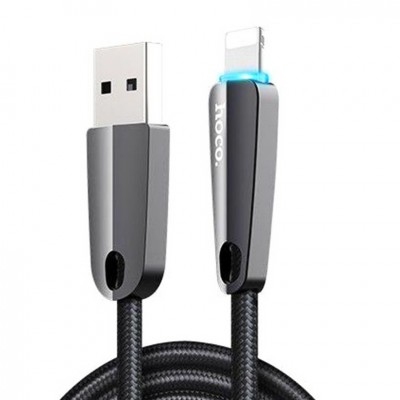 Кабель Hoco U35 Space Shuttle Smart Power Off Type-C 1.2M Black
