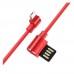 Кабель Hoco U37 microUSB L Red