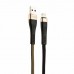 Кабель USB Hoco U39 Lightning Slender Charging Gold+Black