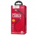 Кабель USB Hoco U39 Lightning Slender Charging Red+Black