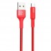 Кабель Hoco X26 Xpress Charging microUSB-USB 1m Red 