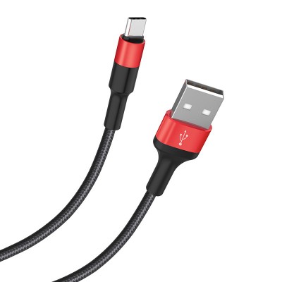 Кабель Hoco X26 Xpress Charging USB Type-C-USB 1m Red-Black